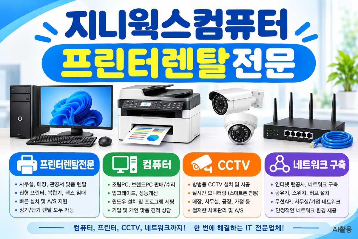 대구프린터임대 전문 지니웍스